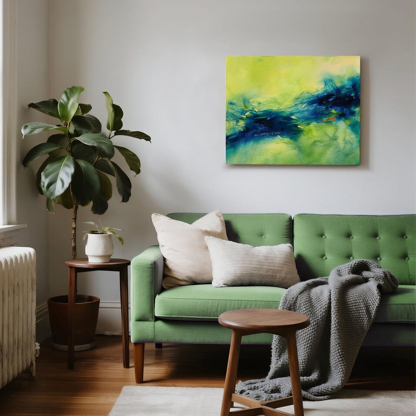 Gloliv Canvas Wall Art for Living Room – Abstract Wall Decor Painting, Artist-Authorized Reproduction Print – Modern Canvas Prints for Office, Bedroom, Bathroom & Kitchen Home Decor 32"x24"