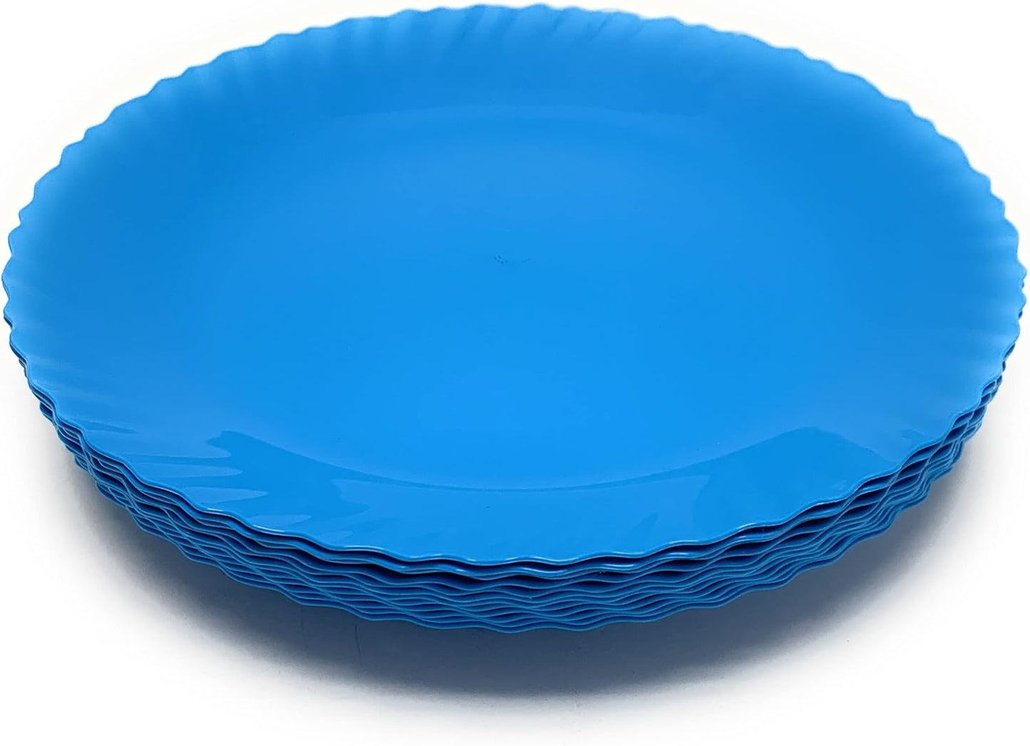 Mintra Home Curly Collection (9.75in Plate - 12pk, Blue)