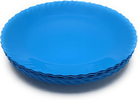 Mintra Home Curly Collection (9.75in Plate - 12pk, Blue)
