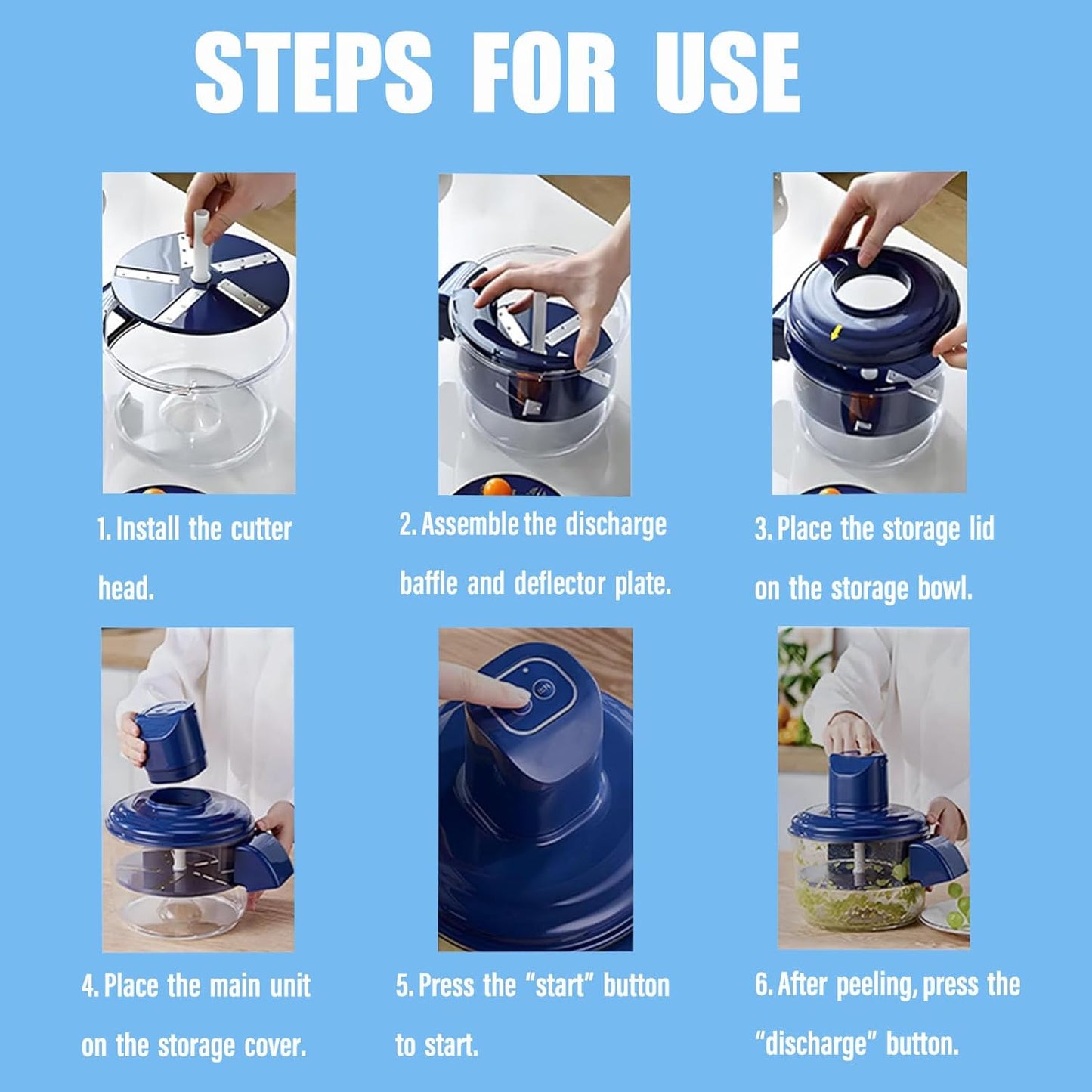 Automatic Vegetable Peeler, Electric Garlic Peeler, Rechargeable Smart Fruit Peeler Machine, for Small Fruits,Grapes, Garlic, Cherry