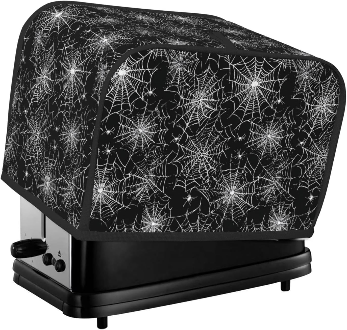 Toaster Cover 2 Slice Halloween Spider Web Pattern Kitchen Small Appliance Covers with Pockets Dust and Fingerprint Protection