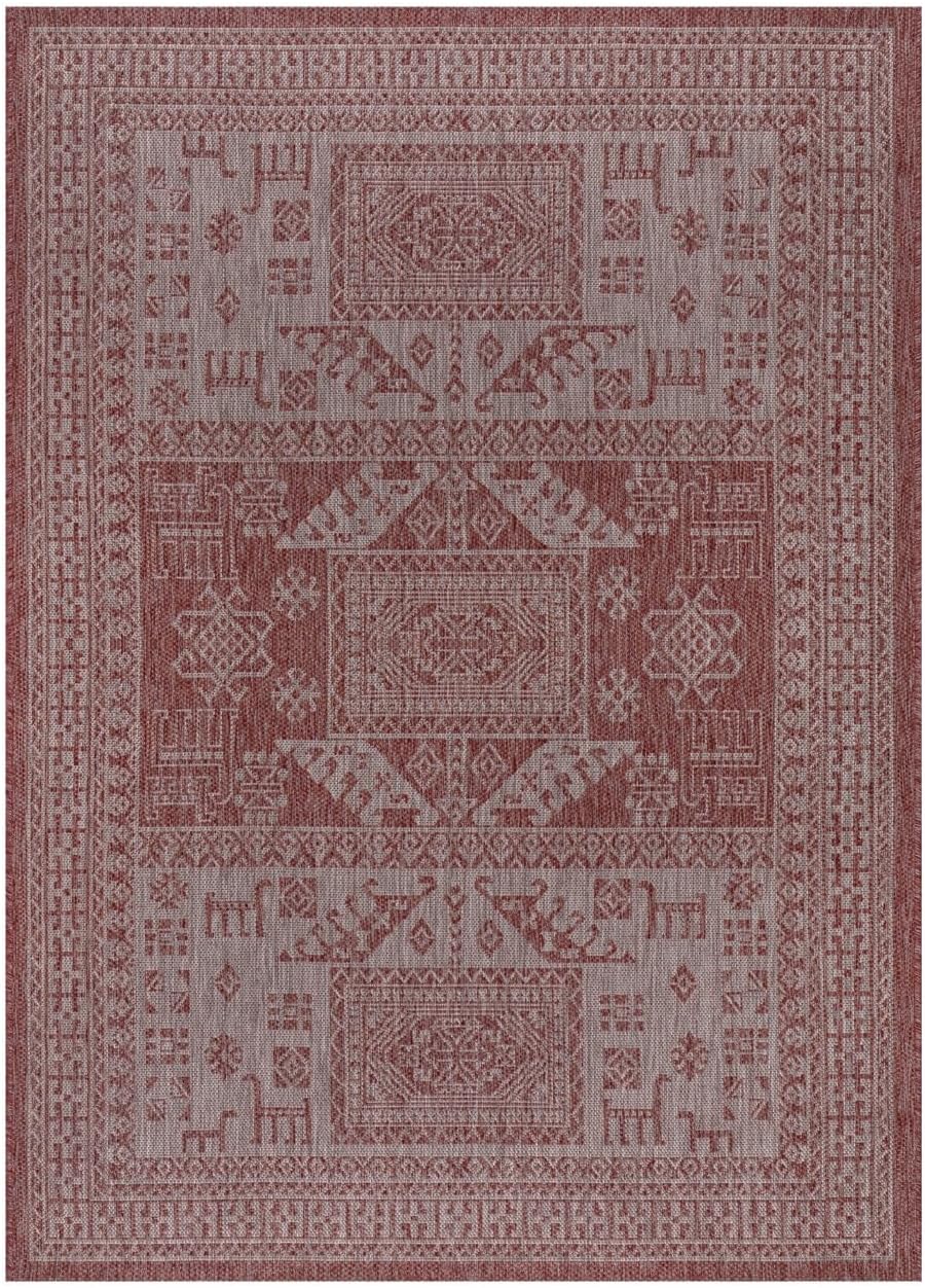 Keen Home Design Terrace Outdoor Area Rug - 6x9 Washable Indoor/Outdoor Rug for Patio, Kitchen, Balcony, Beach, Garden, Deck and Porch, Size: 6'x8'10"