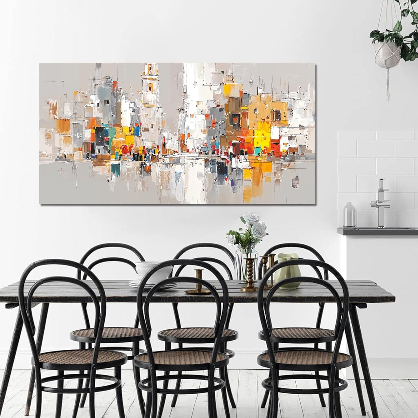 Canvas Wall Art Decor Modern Wall Art for Living Room Colorful Abstract Wall Art Prints Artwork for Walls Abstract Art Pictures Abstract Canvas Art Wall Decor Bedroom Office Decorations 20" X 40"