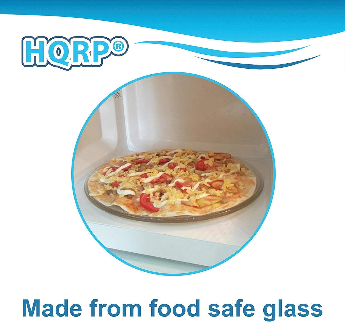 HQRP 9-5/8" Glass Turntable Tray for Microwave Oven Cooking Plate, 9-5/8 inch