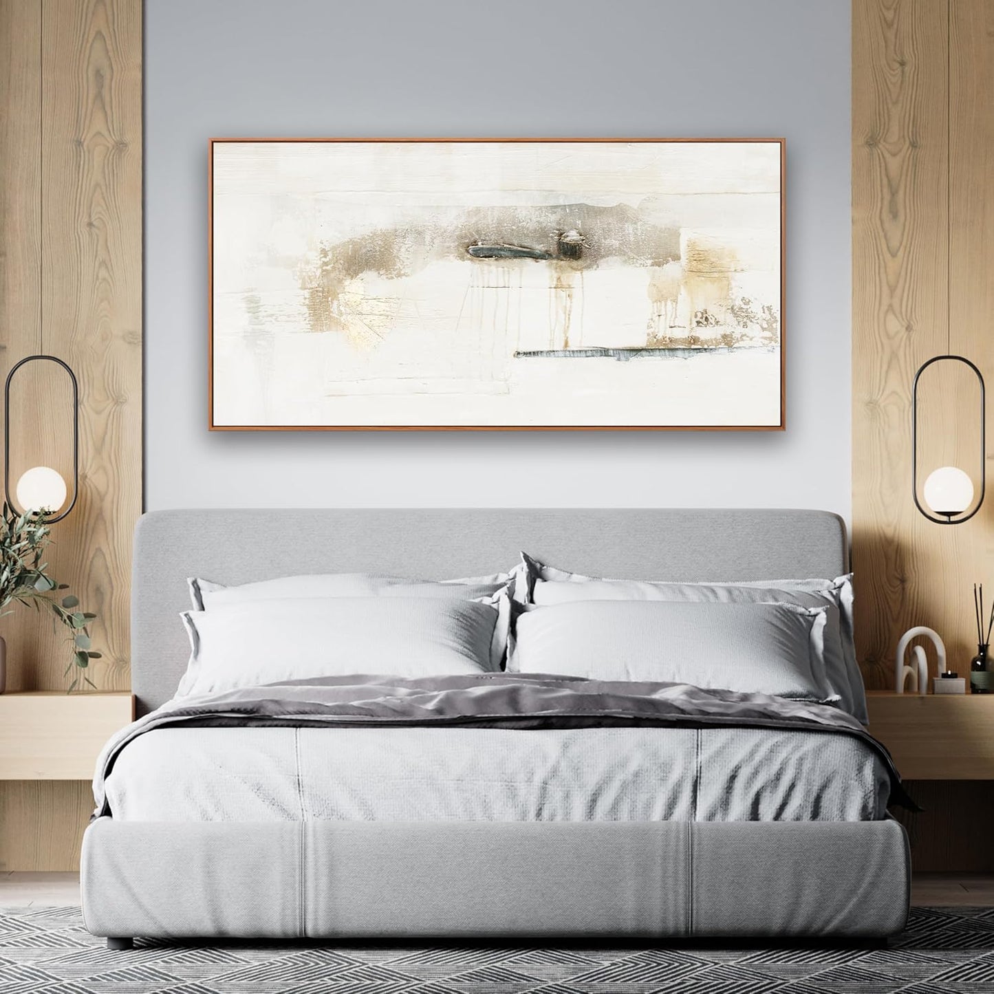 Multicolor Abstract Canvas Wall Art Decor Artwork Modern paintings Wall Decorations Maximalist Home Decor Wall Art Prints Framed Minimalist Graffiti for Living Room Wall Bedroom Kitchen Office Decor 20"×40"