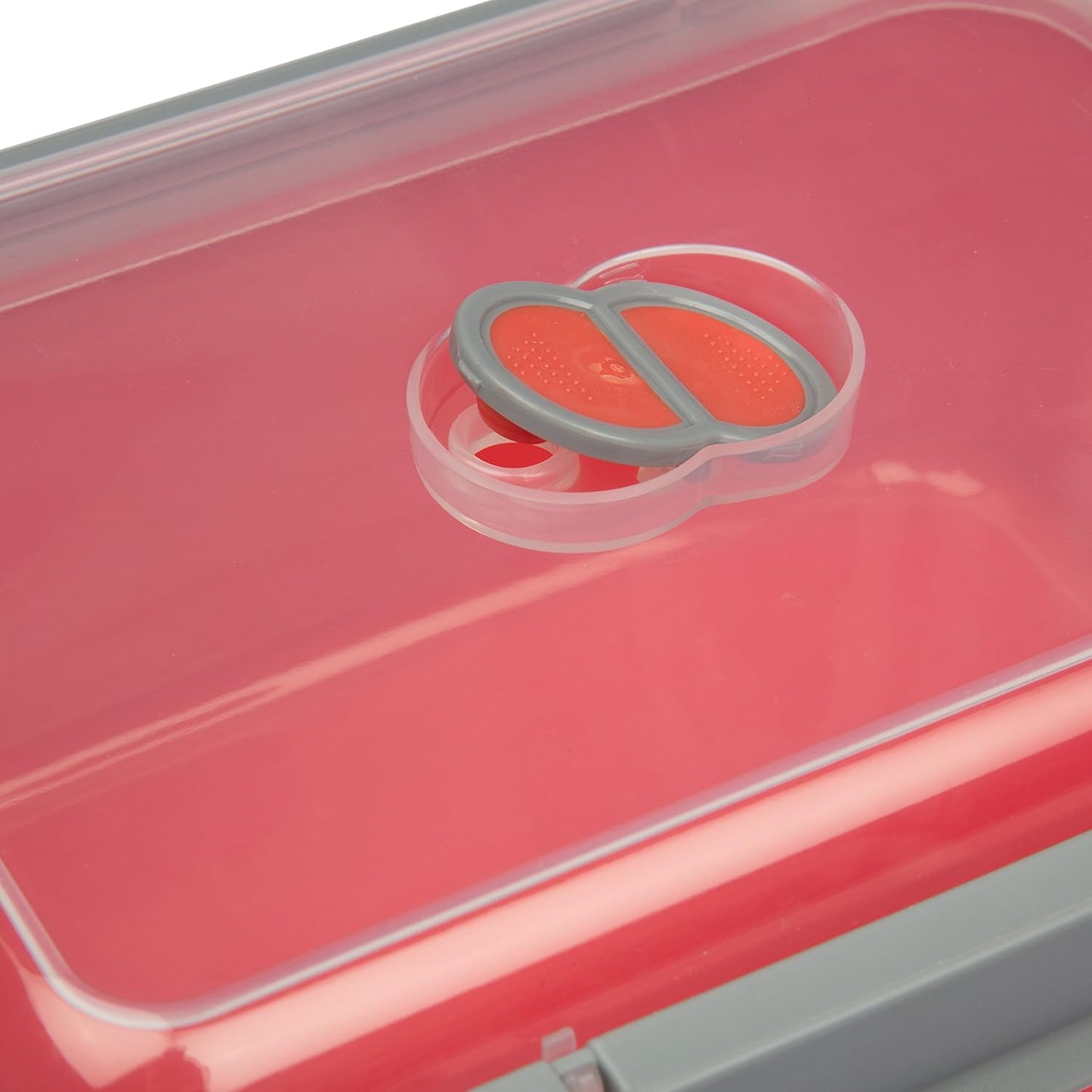 Microwave Food Storage Containers- Set of 3 Nesting Microwave Cookware Meal Prep Containers w Locking Steam Vent Lids- BPA Free, Fridge and Freezer Safe