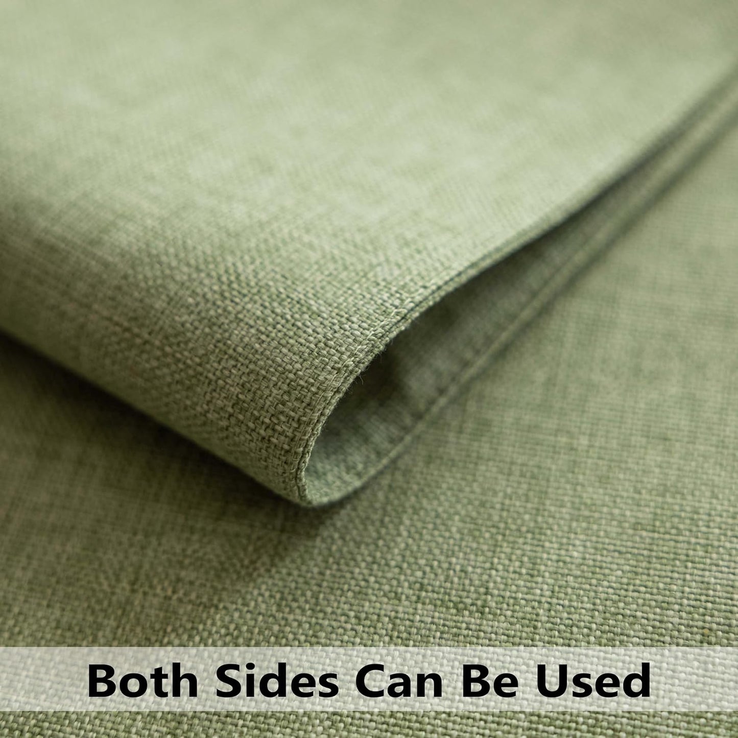 Demetex Green Placemats Set of 6 Washable Place Mats Heat Resistant Table Mats Sage Placemat for Kitchen Dining Plate Tables, Green