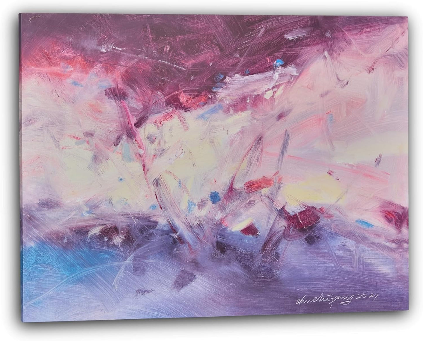 Gloliv Canvas Wall Art – Abstract Wall Decor Painting, Artist-Authorized Reproduction Canvas Prints, Modern Wall Art Decor for Living Room, Bedroom, or Office 14"x11"