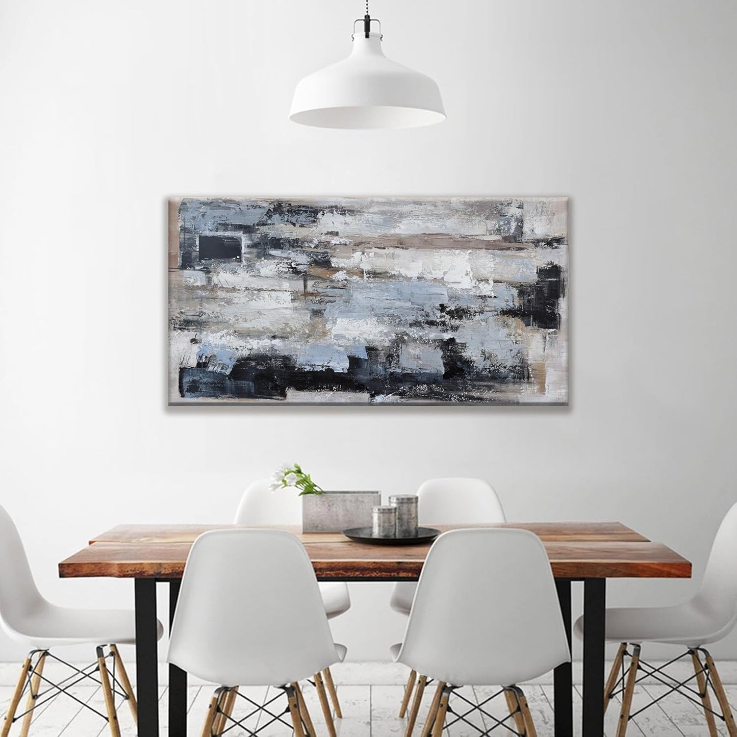 Canvas Wall Art Decor Modern Large Wall Art For Living Room Abstract Art Blue Black Wall Art Decor Canvas Art Work Decoration Abstract Wall Art Prints For Bedroom Office Kitchen Wall Decor 20" x 40"