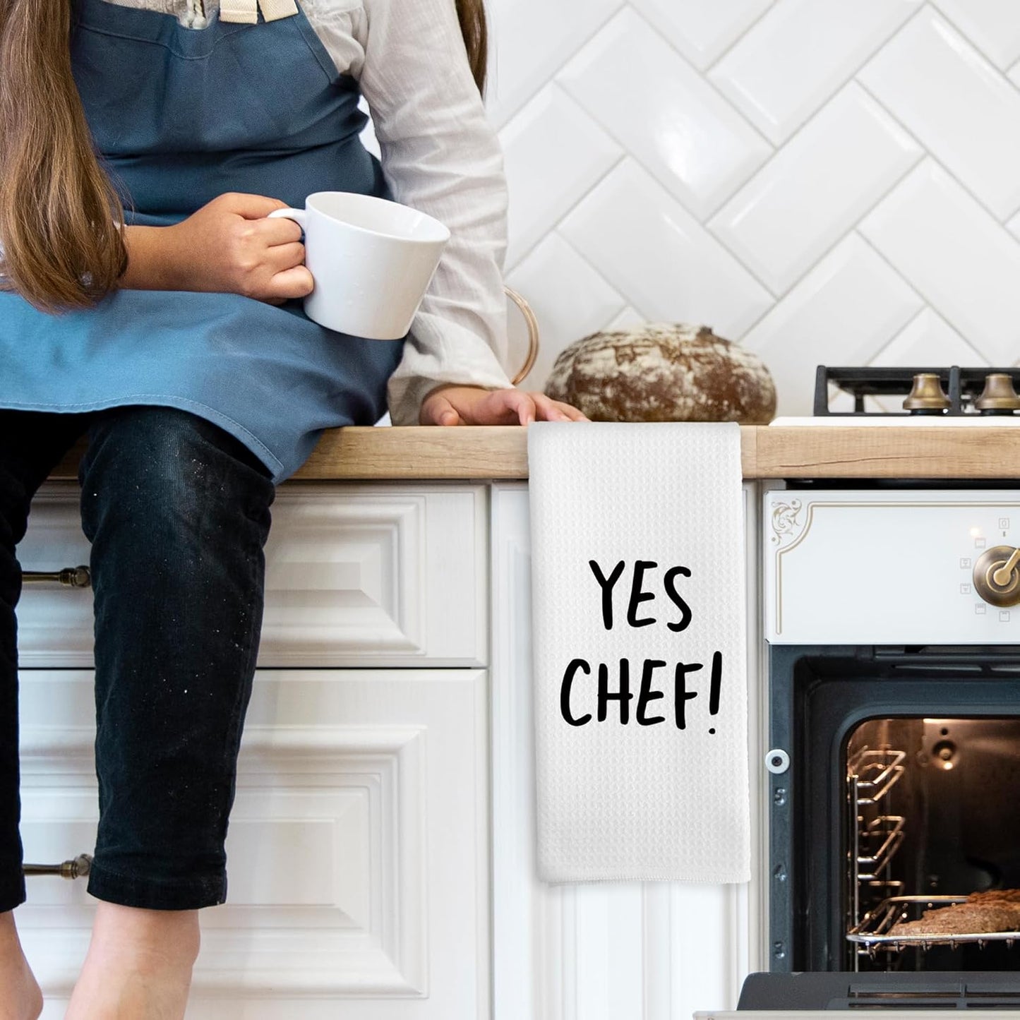 Chef Gifts Kitchen Towels, Cooking Lover Hand Towel for Kitchen Decorative Tea Towels, Chef Gift for Men Women, Kitchen Decor, 16x24 Inch