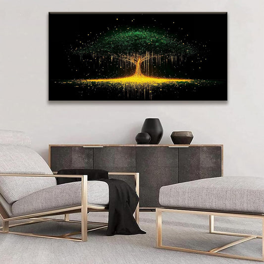 Tsomzxng Black Abstract Wall Art For Living Room Canvas Art Wall Decor Print Modern Gold Tree Wall Art Landscape Painting Picture For Bedroom Office Apartment Hotel Home Decoration 24 X 48 In
