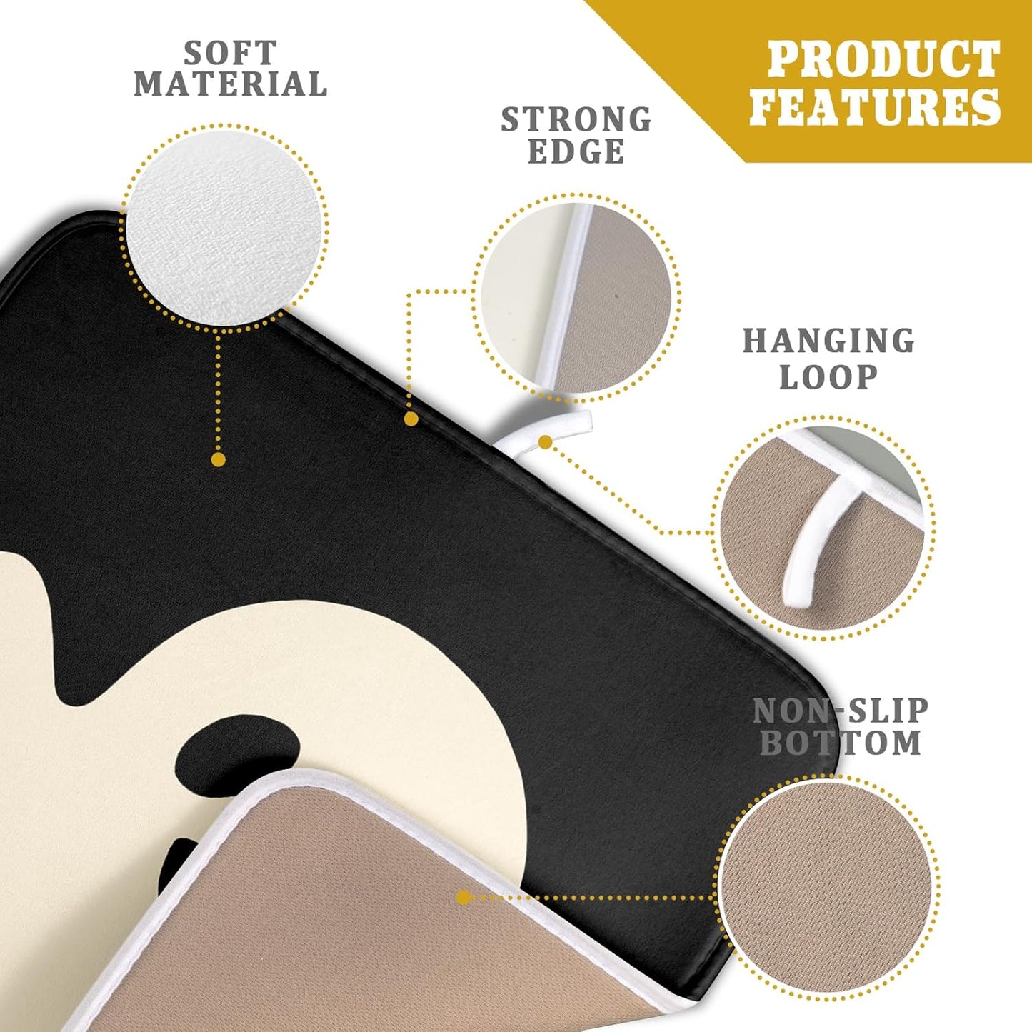 Halloween Dish Drying Mats for Kitchen Counter 16×18 Inch Halloween Ghost Spooky Festival Small Microfiber Drying Mat Kitchen Accessories Dish Rack Mat Drainer Pad Washable Absorbent