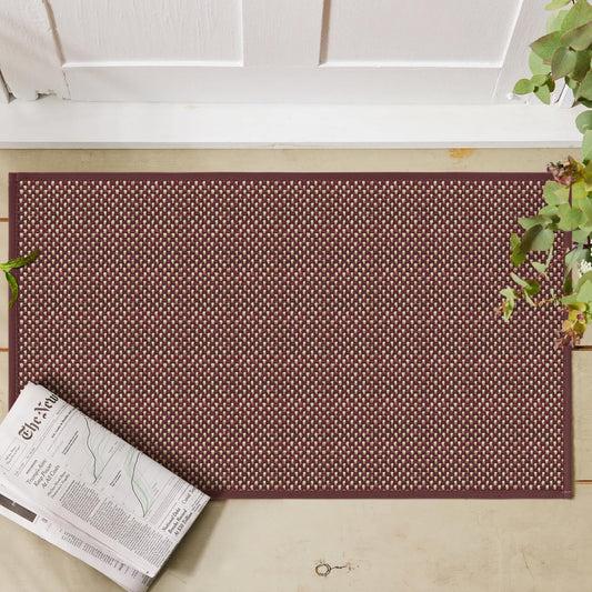 Artoid Mode Washable Non Slip Rubber Backing Kitchen Rugs Red Doormat, Absorbent Kitchen Floor Mats Front of Sink Kitchen Mats for Floor Home Decor 17x29 Inch