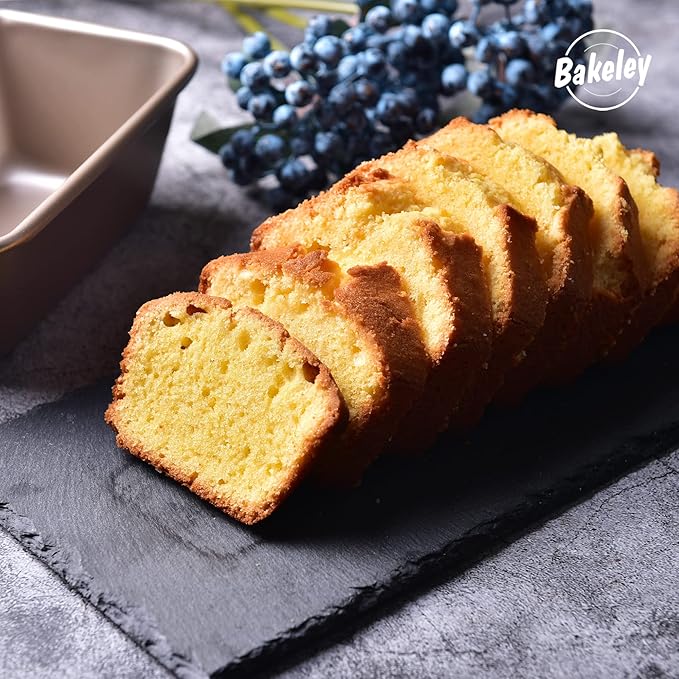 1Lb Loaf Pan, 7-inch Non-Stick Oblong Bread and Meat Bakeware for Oven Baking 7.28" × 4.52" x 2.55"