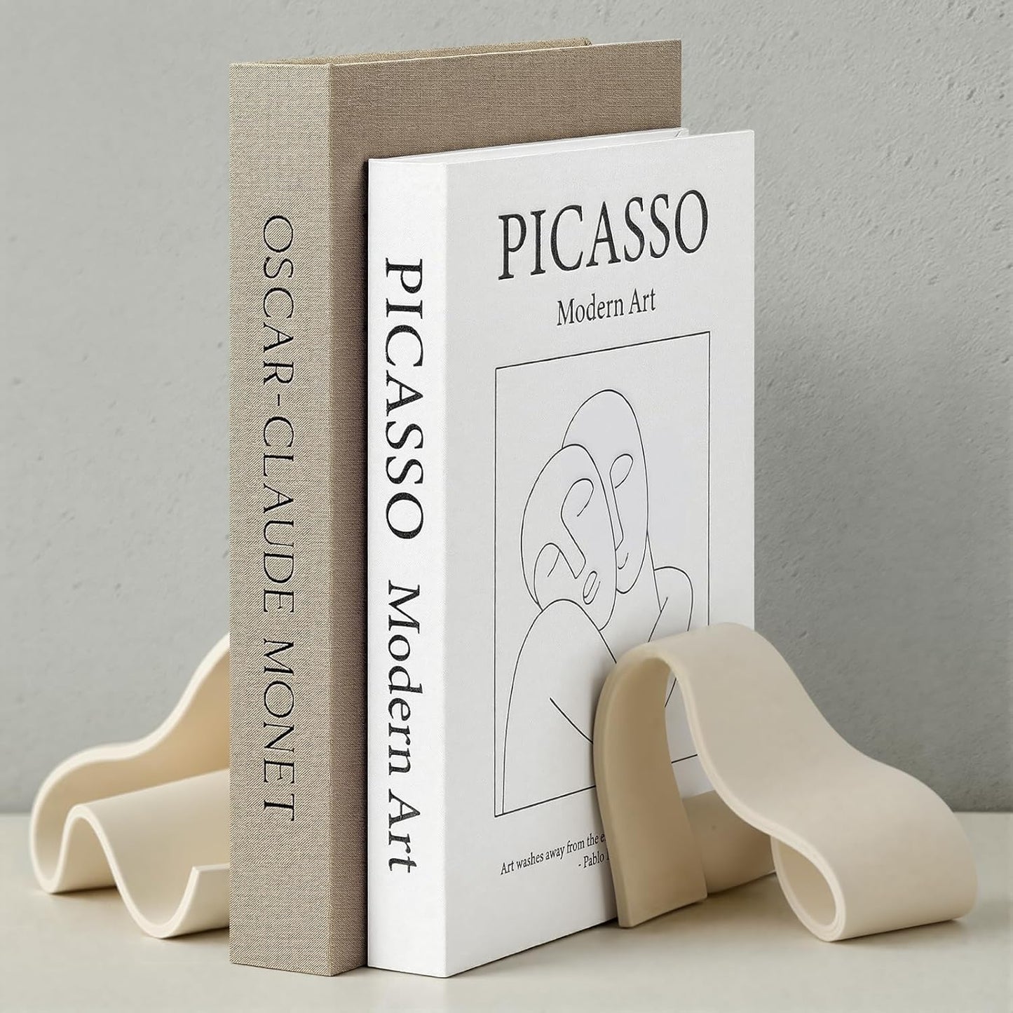 Decorative Books for Home Decor- 2Pcs Linen Decorative Boxes for Aesthetic Room Decoration, Modern Fake Book Storage Boxes for Coffee Table, Bookshelf or Mantle Decor (2Pcs-Tan)