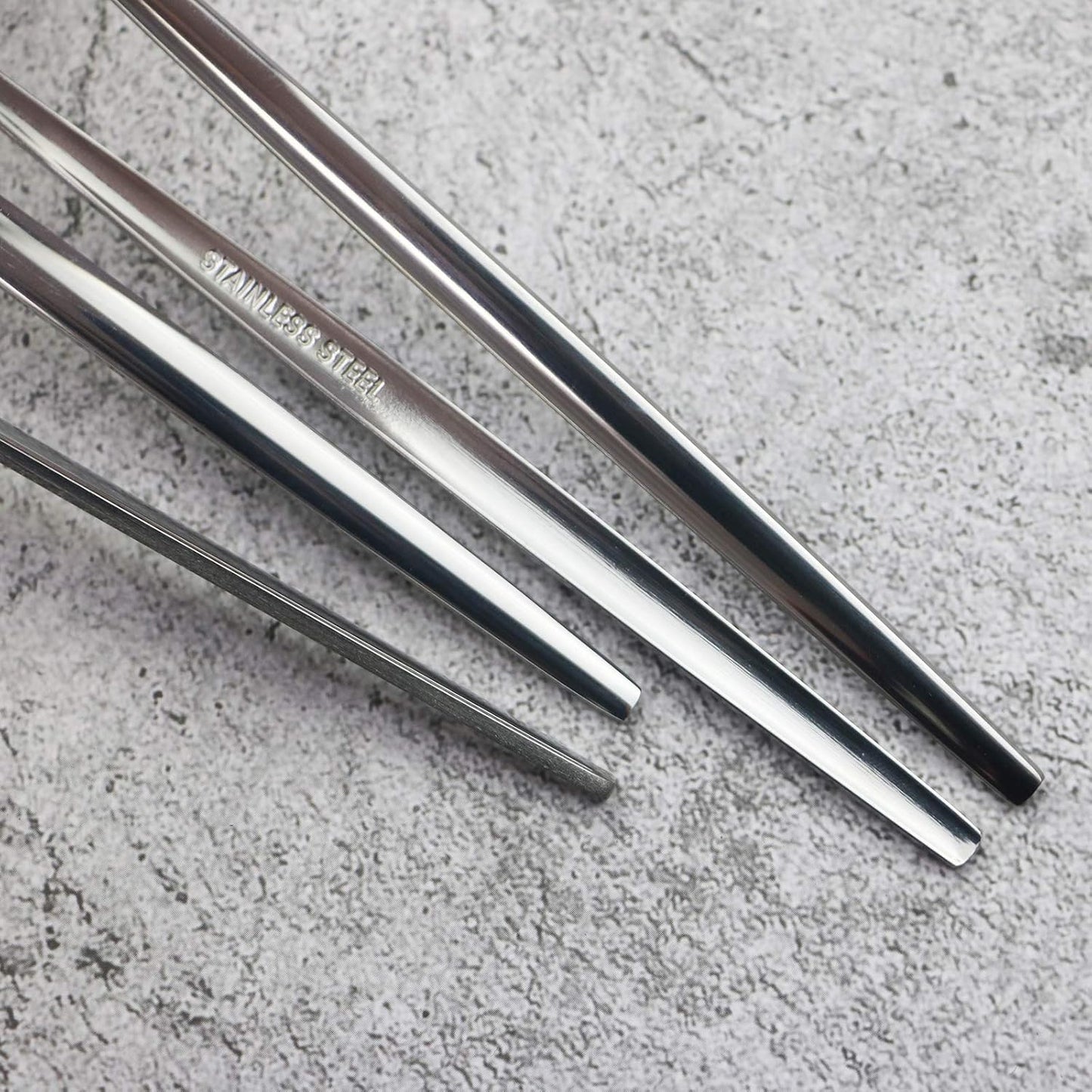 JASHII Silverware Set, Mirror Polished Silver Flatware Cutlery Set Service for 4, Shiny Finish 24 Pieces Stainless Steel Utensils Set Dinner Knife Fork Spoon Dessert Fork Salad Spoon Dishwasher Safe