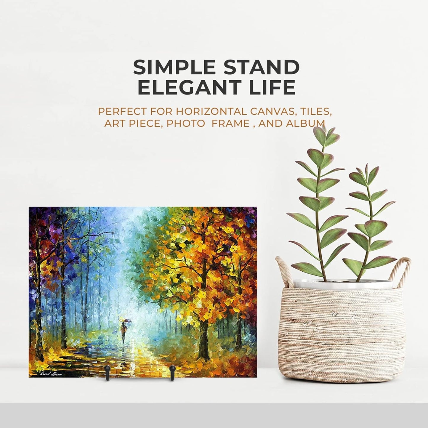 TR-LIFE 3 Pack 6 Inch Display Stands - Holder Stand for Picture, Decorative Plate, Platter, Plaque, Book, Photo Easel