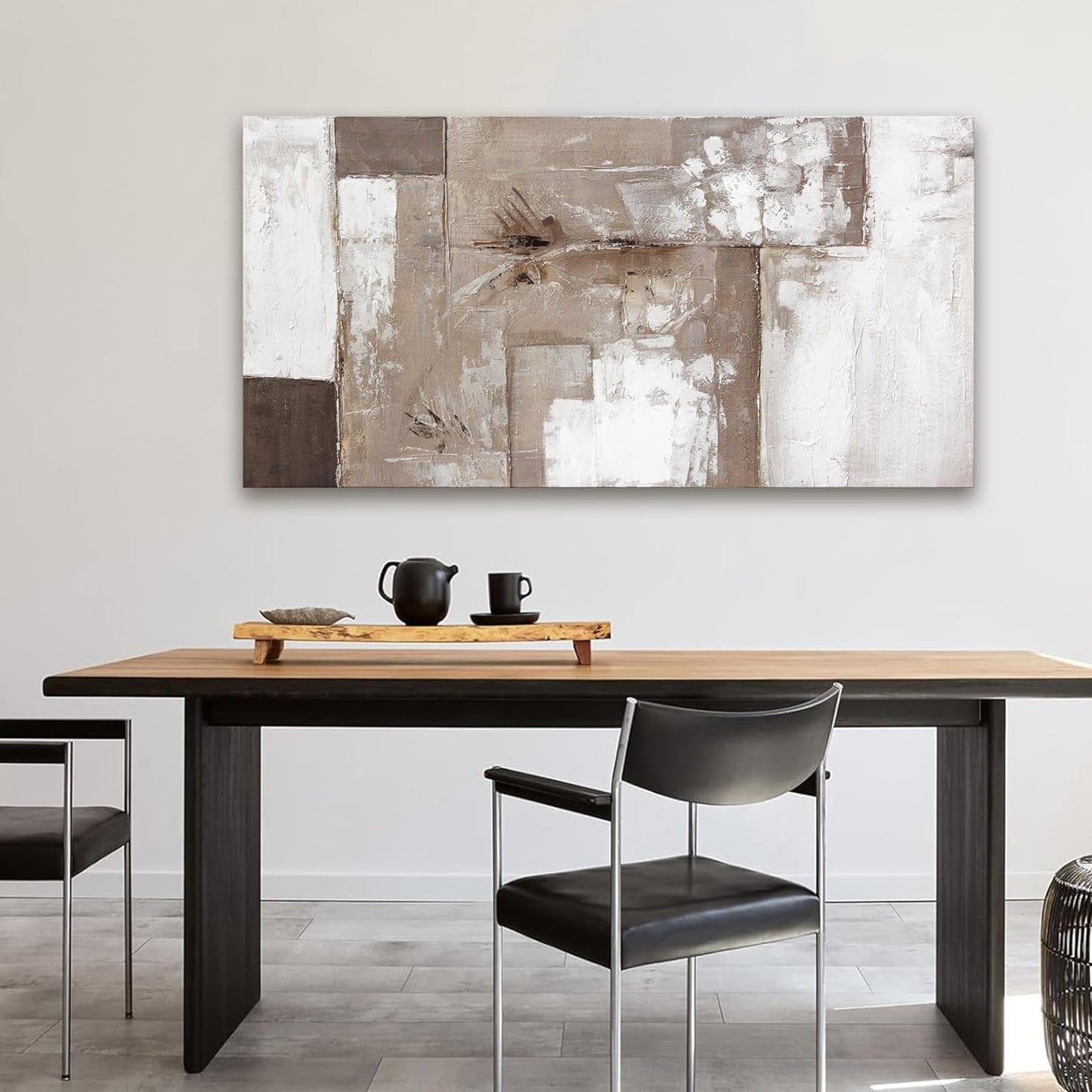 Abstract Wall Art For Living Room Brown Grey And White Wall Art Abstract Canvas Art Wall Decor Paintings Background Modern Artwork Decor For Bedroom Bathroom Can Be Hung 24×48 Inch