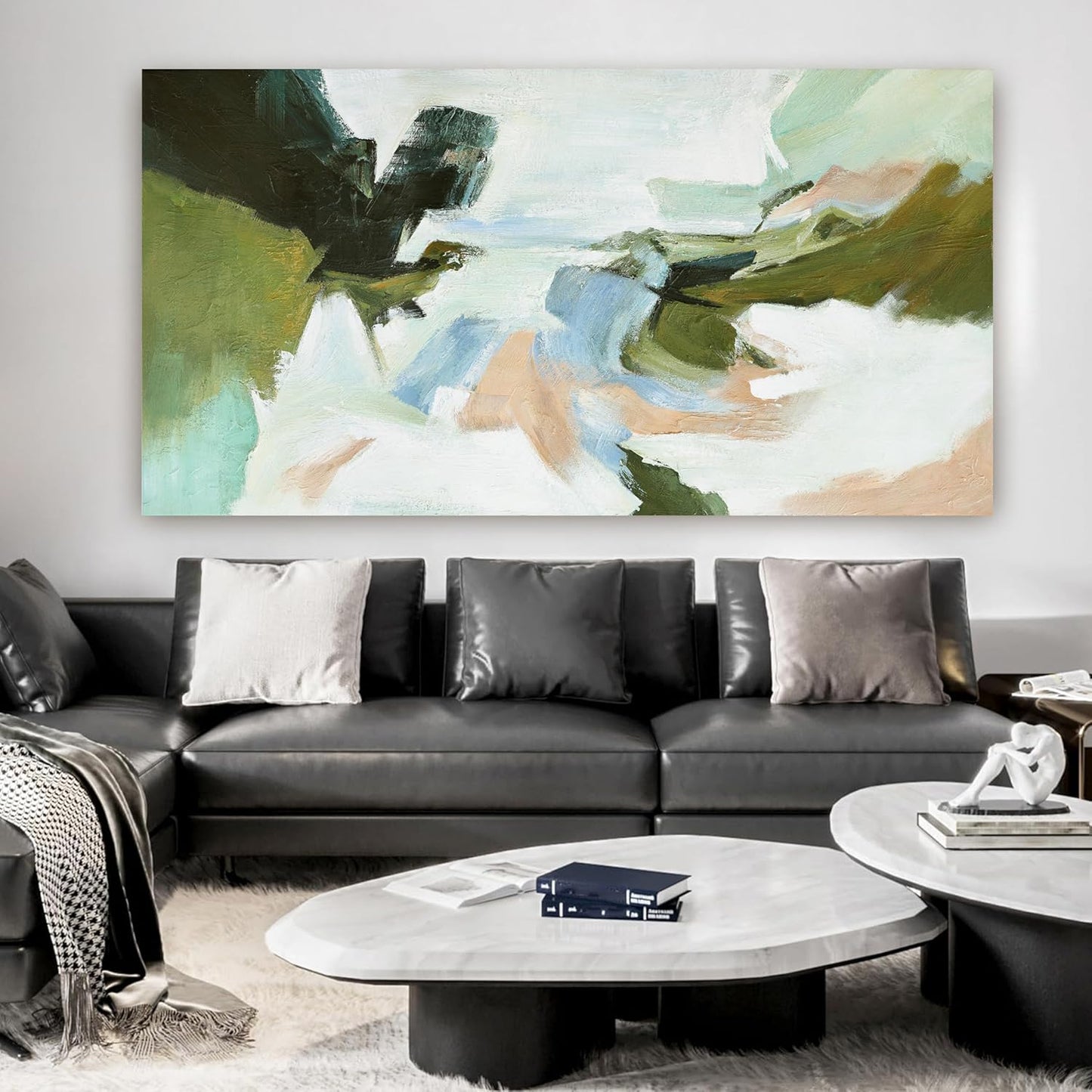 Suconvng Large Abstract Wall Art Colorful Wall Art Living Room Canvas Art Wall Decor Office Abstract Wall Decor Multicolor For Bedroom Kitchen Home Artwork 29x58 Inch