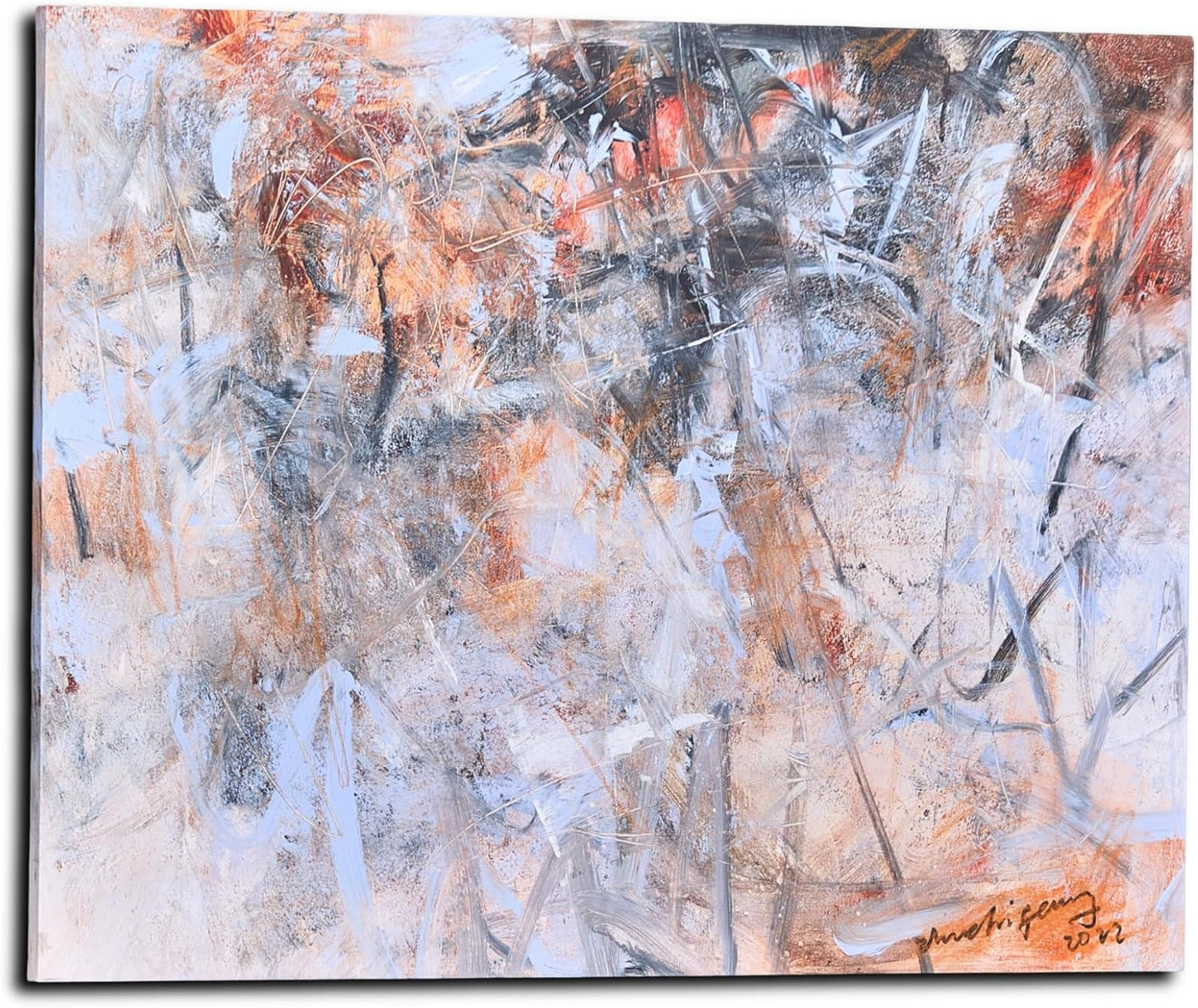 Gloliv Canvas Wall Art – Abstract Wall Decor Painting, Artist-Authorized Reproduction Canvas Prints, Modern Wall Art Decor for Living Room, Bedroom, or Office 14"x11"