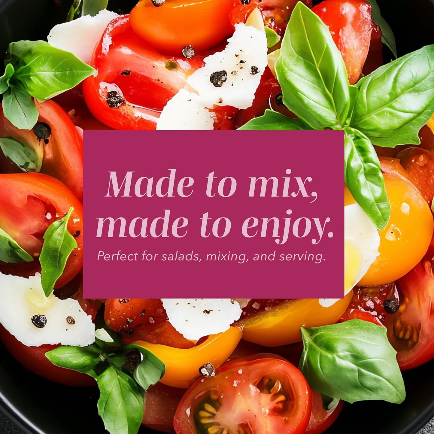 COOK WITH COLOR Mixing Bowls with Lids - 12 Piece Plastic Nesting Bowls Set includes 6 Prep Bowls and 6 Lids, Non Slip Bottom and Embossed Design - Microwave Safe (Rose)