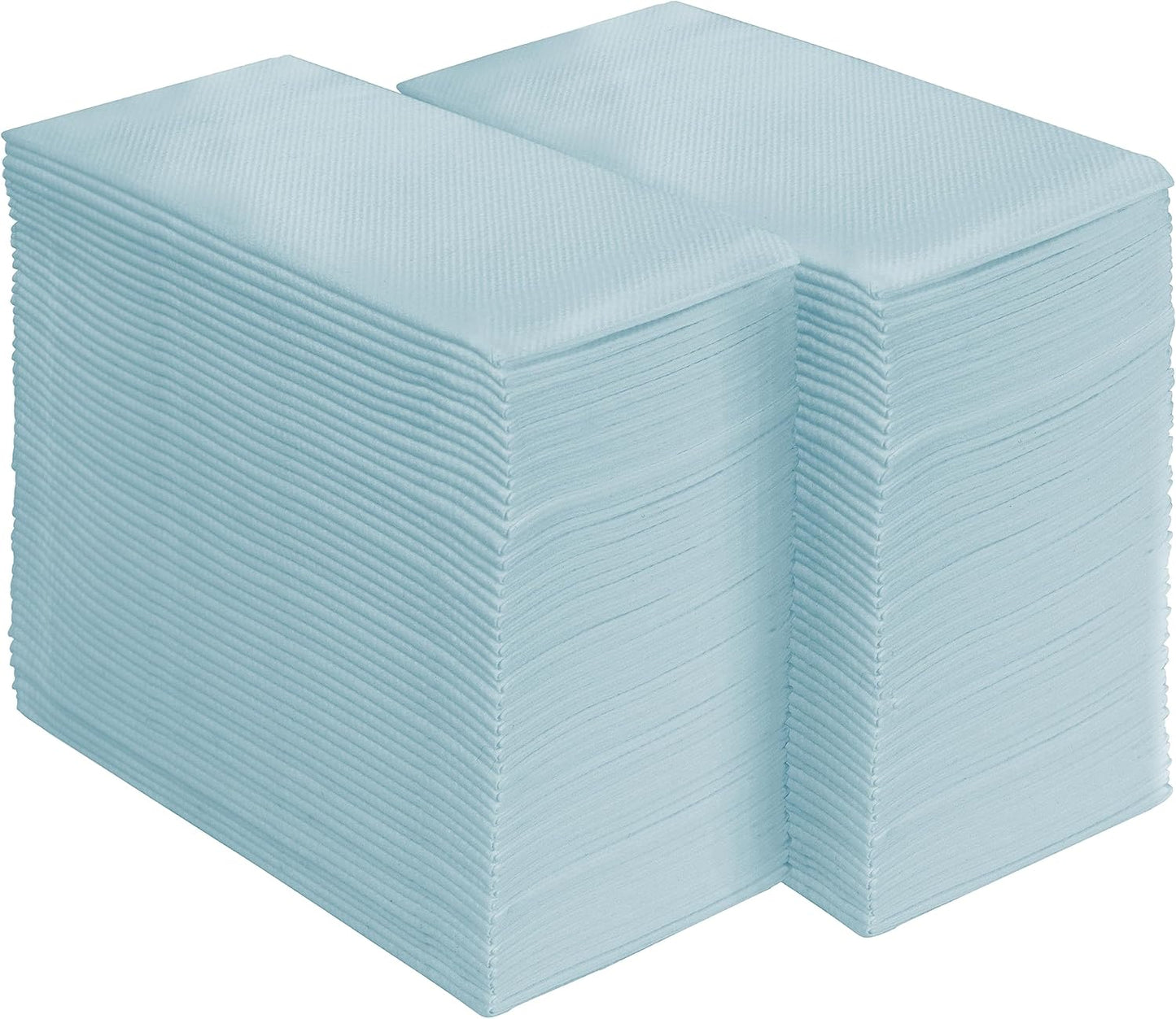 AMERICAN HOMESTEAD Paper Napkins - Light Blue Disposable Linen-Like Dinner Napkins - Restaurant-Quality Table Serviettes for Weddings, Parties, and Events - 15.75" x 15.75" - 50 Count