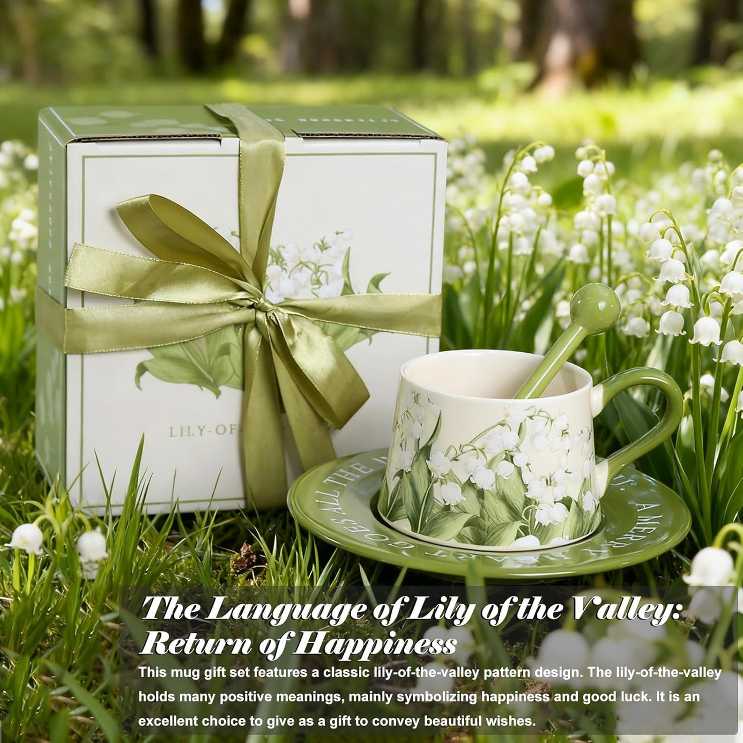 9oz Vintage Floral Pattern Coffee Mug Set, Friendship Gifts Birthday Gifts for Women, Thickened Ceramic Cup for Cappuccino, Latte, Cocoa, Dishwasher Safe and Microwave Safe Tea Cup and Saucer