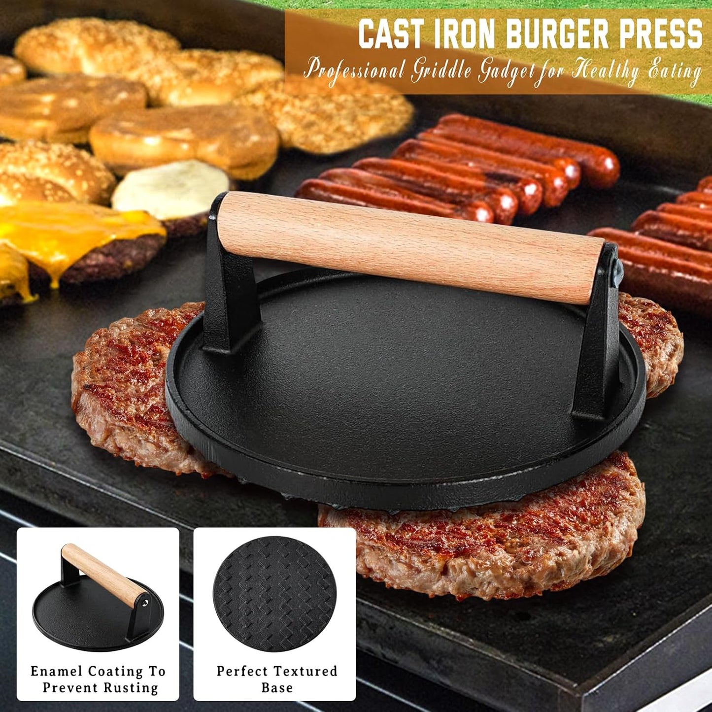 27 PCS Griddle Accessories Kit, Flat Top Grill Accessories Set for Camping, Professional Griddle Spatula Set with Melting Dome, Burger Press for Outdoor BBQ Cooking