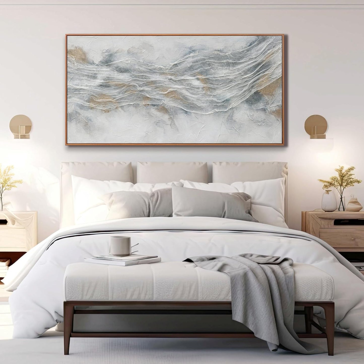 Abstract Canvas Wall Art Decor Modern Wall Art Pictures for Living Room Abstract Canvas Art Wall Decor Large Framed Wall Art Prints Large Artwork for Walls Bedroom Office Decor 29" X 58"