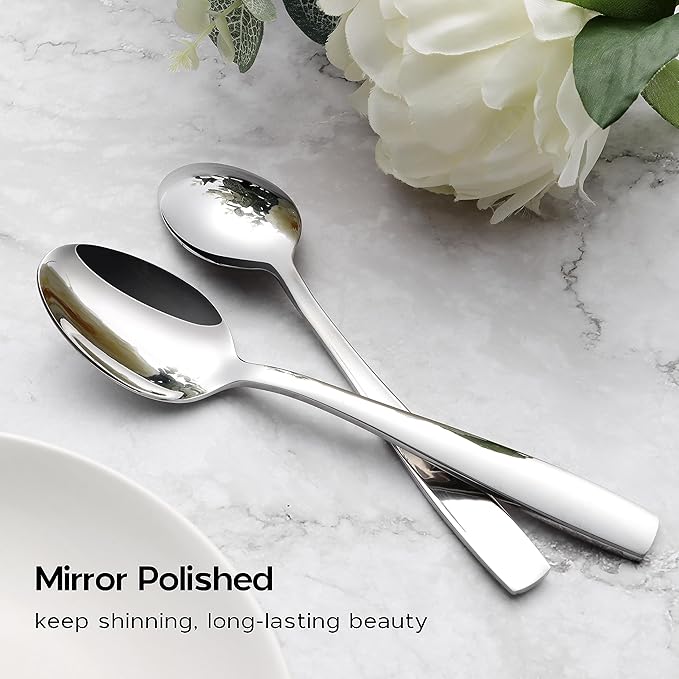 Onader 60 Piece Heavy Duty Silverware Set, Stainless Steel Flatware Cutlery Set for 12