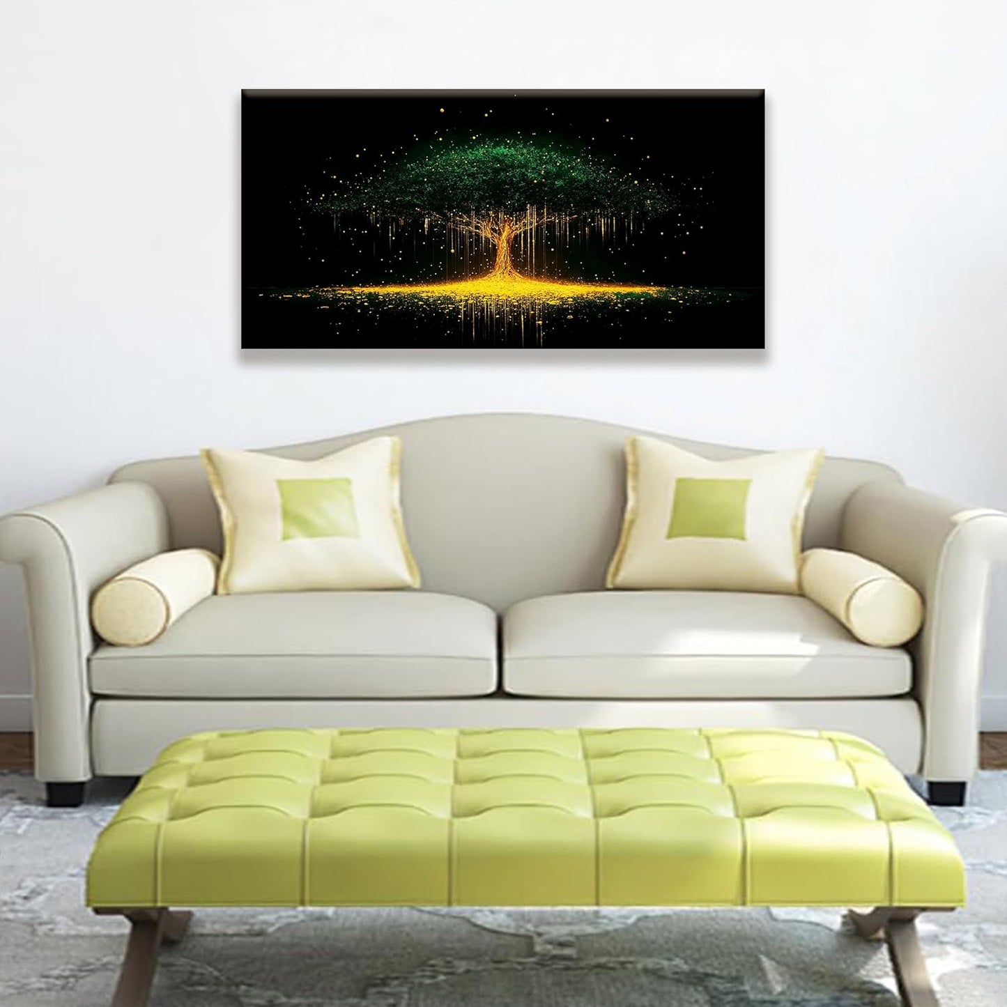 Tsomzxng Canvas Art Wall Decor Print Modern Abstract Tree Wall Art For Bedroom Modern Tree Black And Gold Wall Art Home Wall Decorations Landscape Paintings Pictures Artwork Aesthetic 20 X 40 In