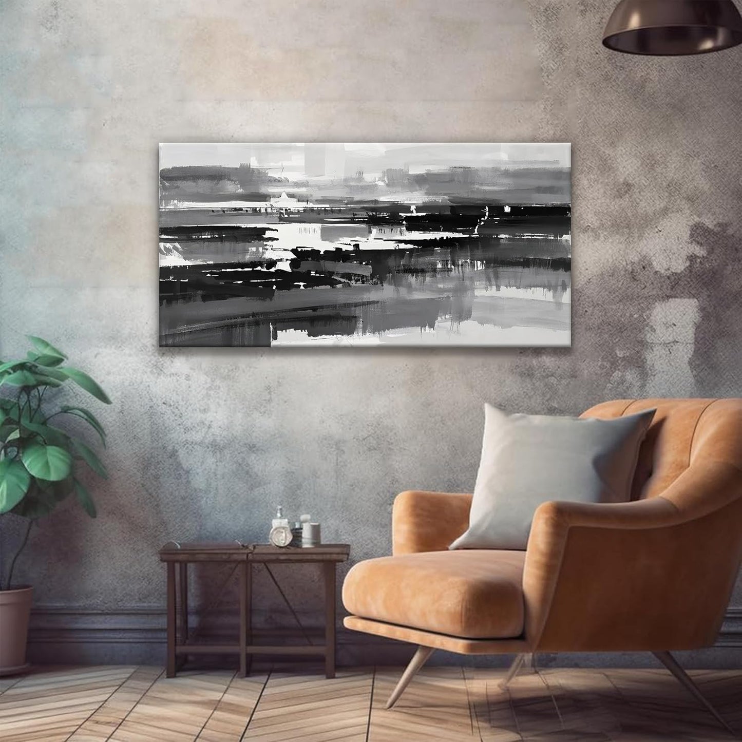 Abstract Wall Art For Bedroom Office Decor Grey And White Wall Art Painting Canvas Art Wall Decor Prints Ready To Hang Abstract Art Pictures 20×40 Inch