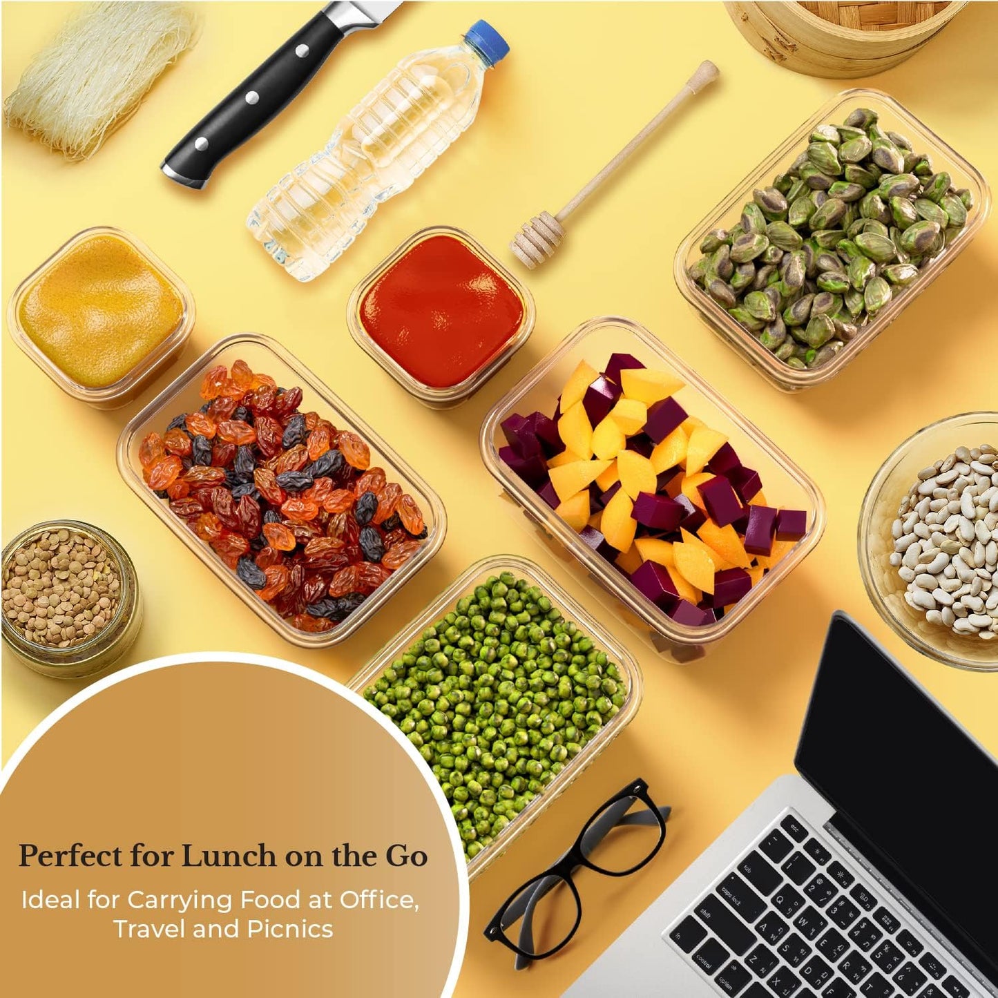 Chef's Path Airtight Food Storage Container Set with Lids - Superior Variety Pack of 36 for Kitchen & Pantry Organization, BPA Free Kitchen Storage Containers for Cereal, Flour &, Sugar