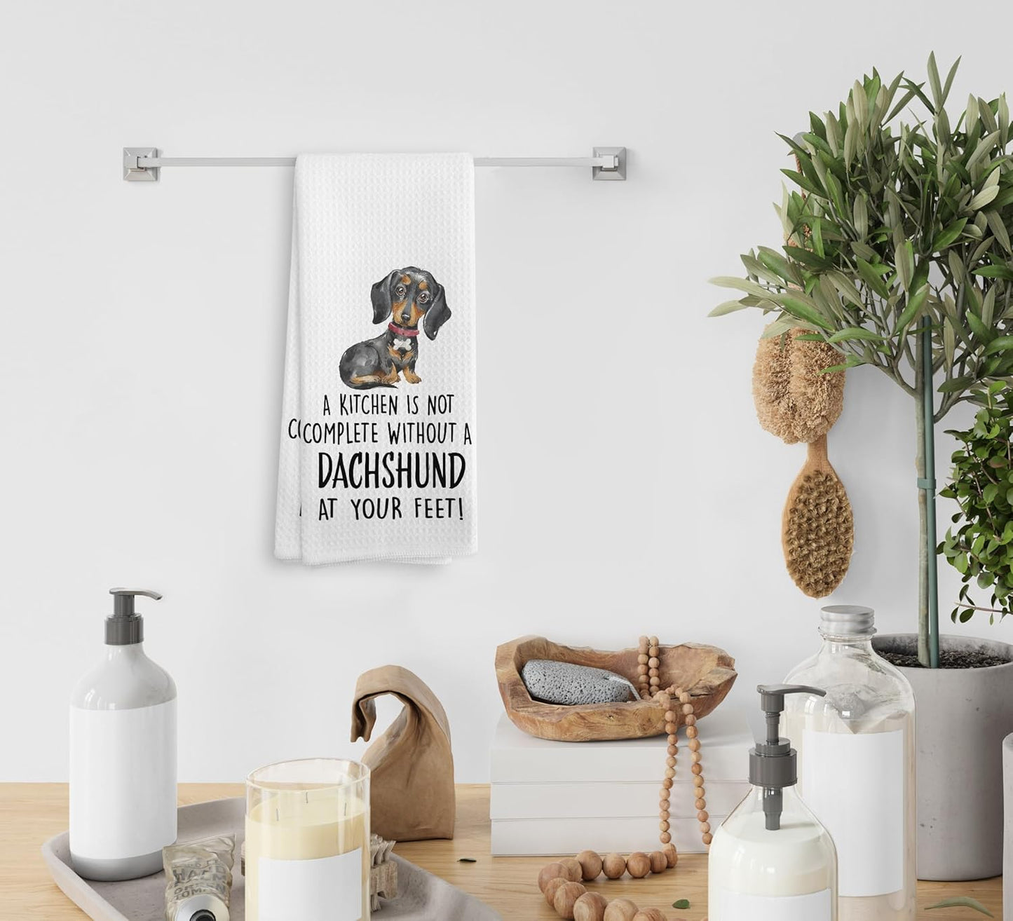 Dachshund Kitchen Towels and Dishcloths, Dachshund Gifts for Women, Dachshund Decor, Wiener Dog Gifts for Women, Dog Gifts Drying Cloth Hand Towels Tea Towels for Bathroom Kitchen, 16×24 Inches