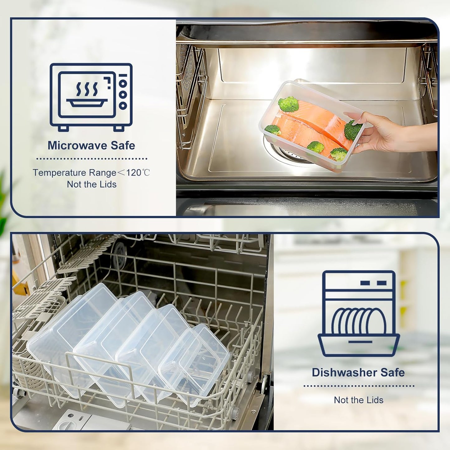 46 PCS Food Storage Containers with Lids(23 Containers & 23 Lids), Reusable Plastic Food Containers with Lid for Kitchen Storage and Organization, BPA-Free & Leak Proof with Labels & Pen