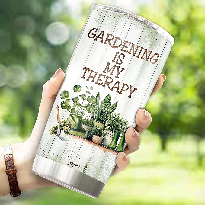 Gardening Gifts for Women Mom Wife Grandmother Funny Gardening Travel Mug Coffee Cup Gift for Garden Lover Plant Lady Gardener Thermos Tumblers 20oz Stainless Steel Christmas Birthday