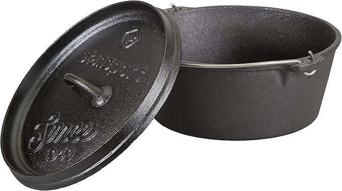 Stansport Pre-Seasoned Cast Iron Dutch Oven