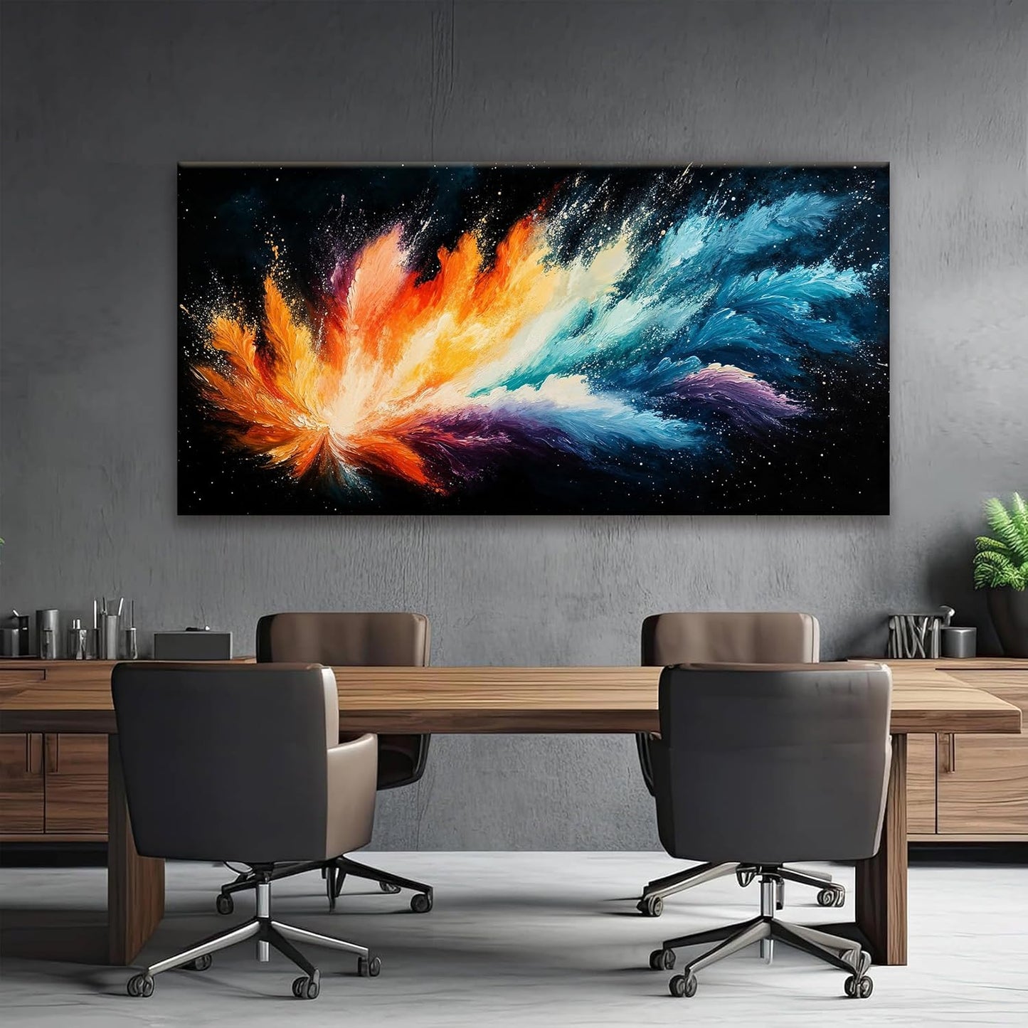 Tsomzxng Colorful Abstract Wall Art Maximalist Canvas Wall Art Decor Prints Modern Colorful Abstract Wall Decor Artwork For Living Room Bedroom Kitchen Office Artwork Ready To Hang 24" × 48"