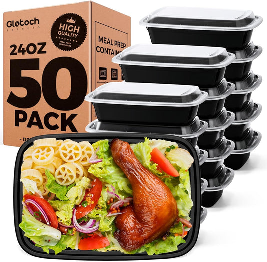 24oz [1 Pallet-8350 Pack] Meal Prep Containers Reusable with Lids, Food Storage Containers Microwave,Freezer,Dishwasher Safe, Leakproof & BPA Free Durable Plastic Bento Box To Go Take Out
