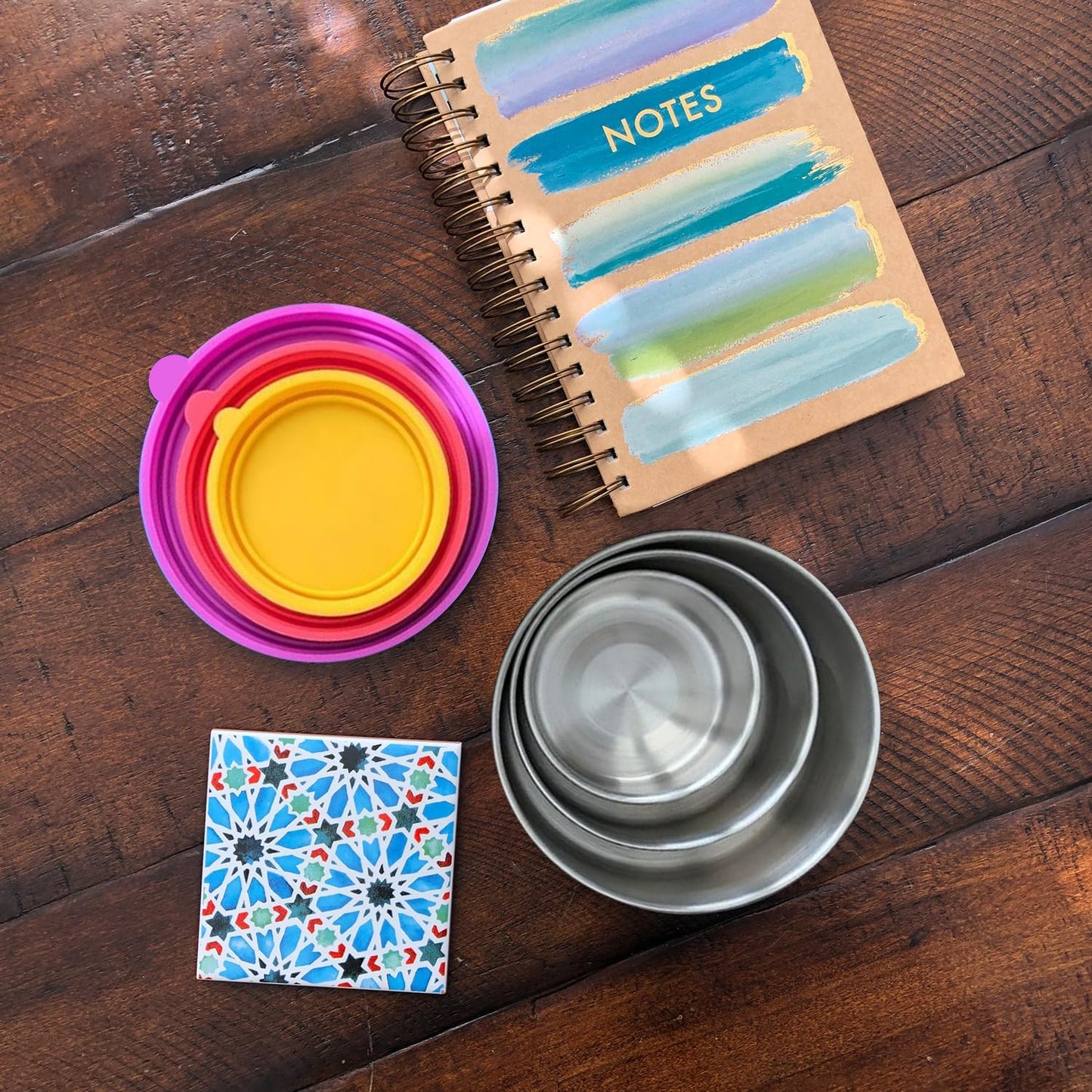 TAVVA 4 X 7 oz Stainless Steel Containers with Lids - Leakproof w/Silicone Lids - BPA Free - Dishwasher & Freezer Safe - Portable & Reusable - Stainless Steel Storage Food Snack Containers