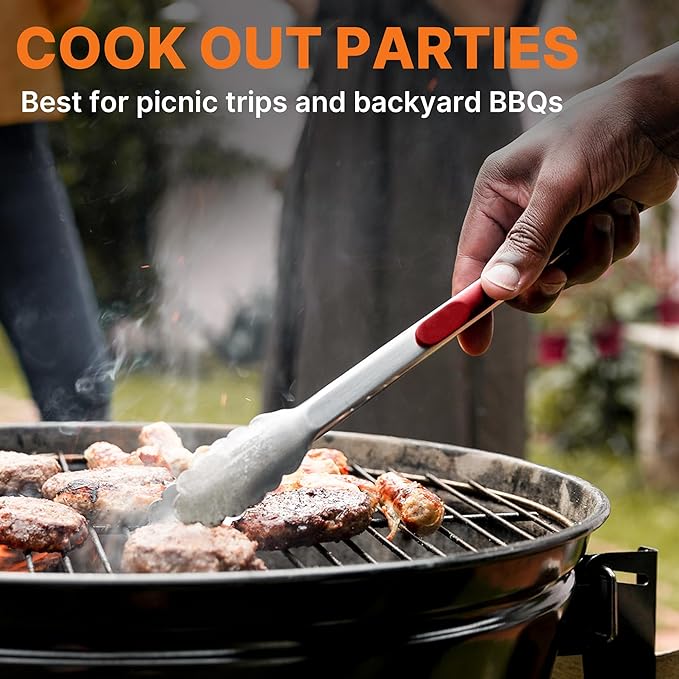 Camping Cooking Utensils Set Grilling Cookware Camp Kitchen Rotating Marshmallow Roasting Sticks BBQ Forks, Portable RV Camping Essentials Camper Must Haves for Cookouts Open Fire Pit