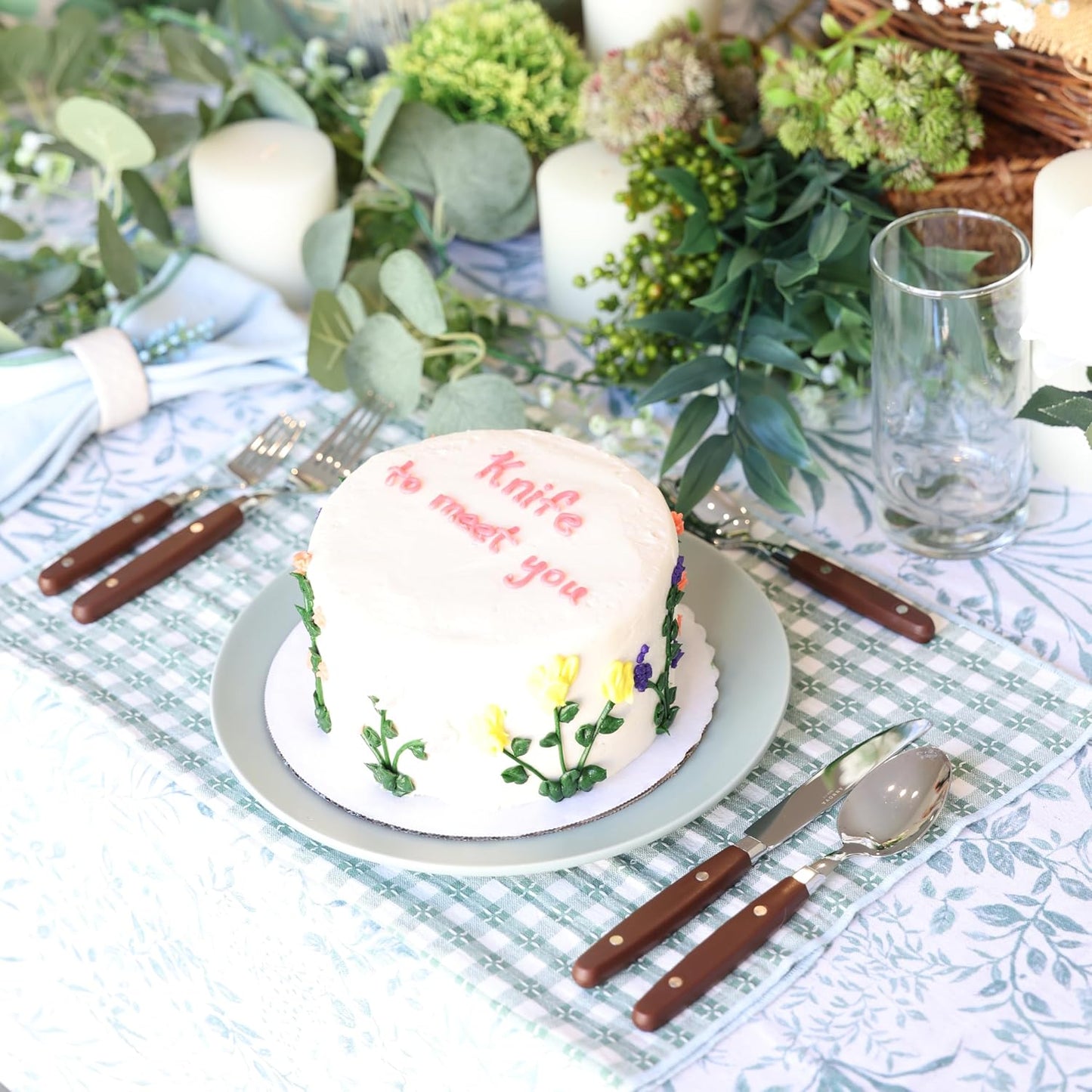 ANNOVA Silverware Set, Retro/Rivet Colorful Stainless Steel Tableware Kitchen Flatware Set Utensils, Includes Dinner Knives, Forks, Spoons, Salad Forks & Dessert Spoons (Chocolate Brown, 20 Pieces)