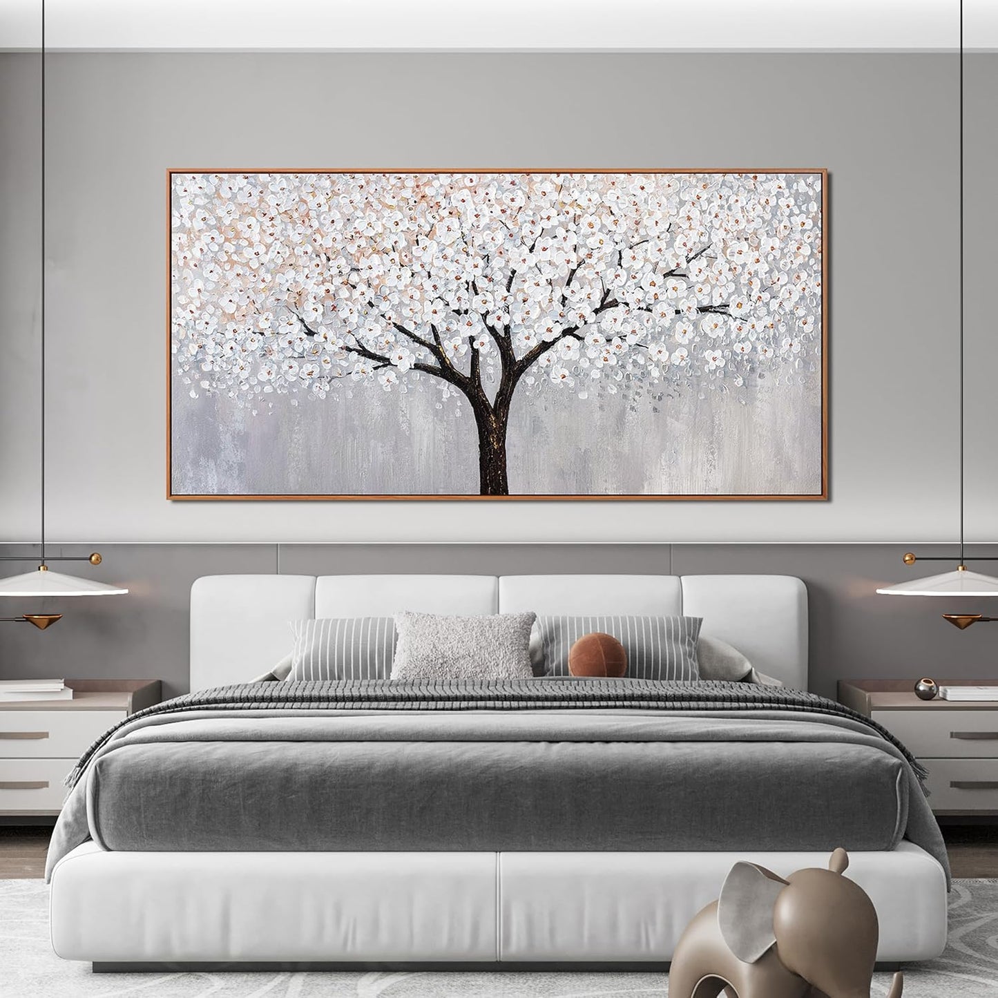 Canvas Wall Art Decor Artwork for Walls Framed Black and White Wall Art Prints Large Tree of Life Wall Art for Living Room Art Work for Wall Decor Bedroom Office Wall Art Decor 29"X58"