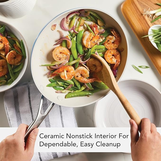 KitchenAid Hard Anodized Ceramic Nonstick Frying Pan/Skillet, 10 Inch - Blue Velvet