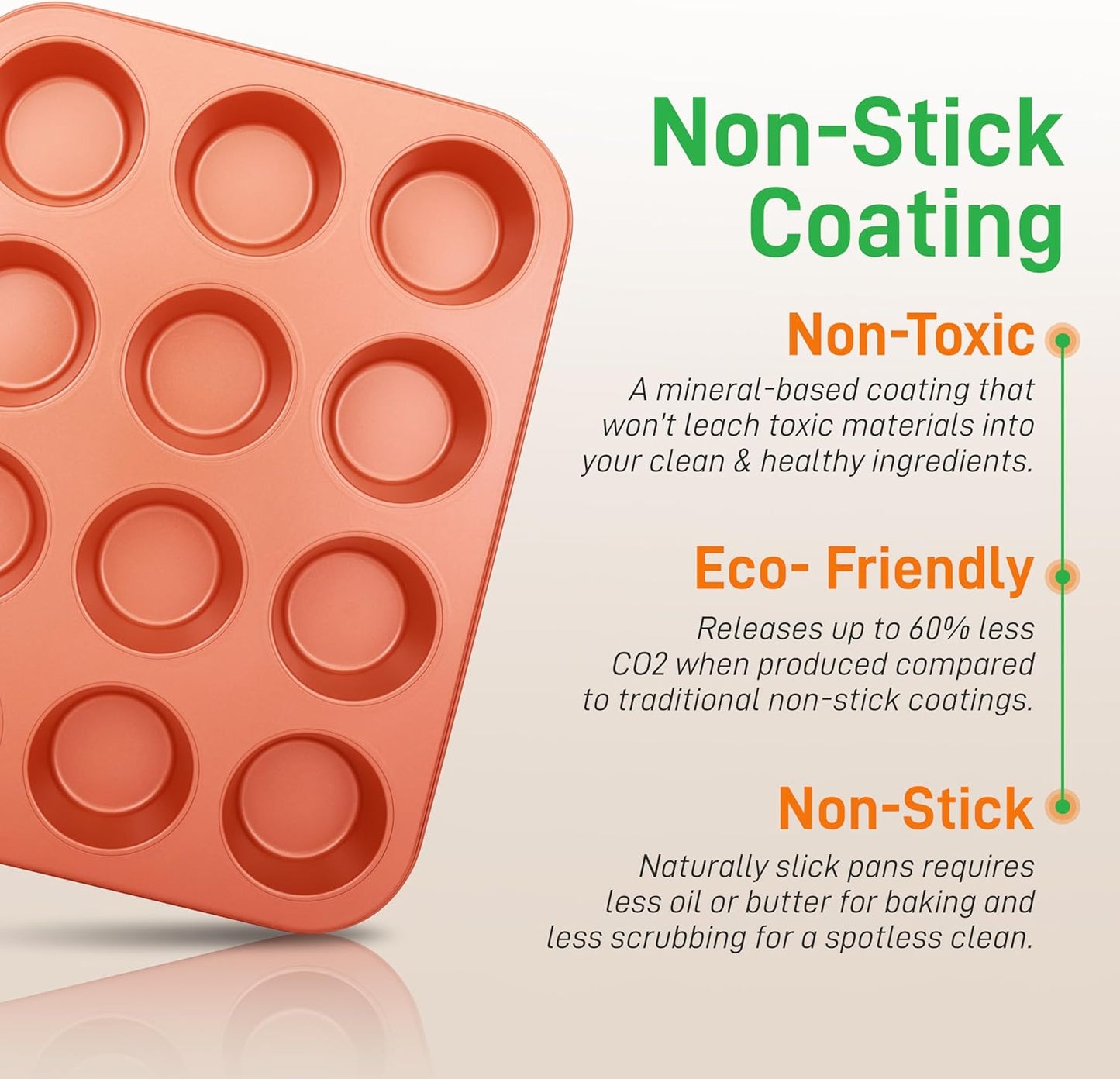 NutriChef 10-Piece Kitchen Oven Baking Pans - Deluxe Carbon Steel Bakeware Set with Stylish Non-stick Gray Coating Inside and Out, Dishwasher Safe & PFOA, PFOS, PTFE Free