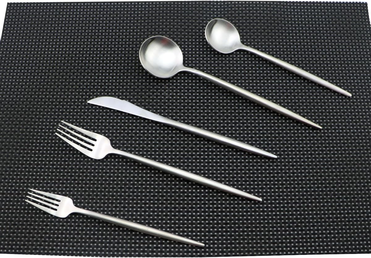 Silverware, 20 Pieces 18/10 Stainless Steel Cutlery Flatware Tableware Dinnerware Utensils Sets for 4