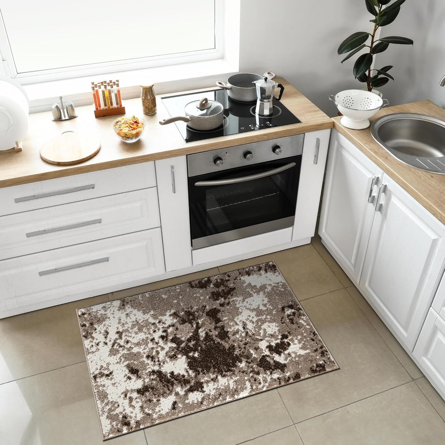 Keen Home Design Area Rugs - 2x3 Non-Shedding, Abstract Rugs for Kitchen, Living Room, Bedroom, Dining Room, Entryway - Size: 2' x 3', Multi