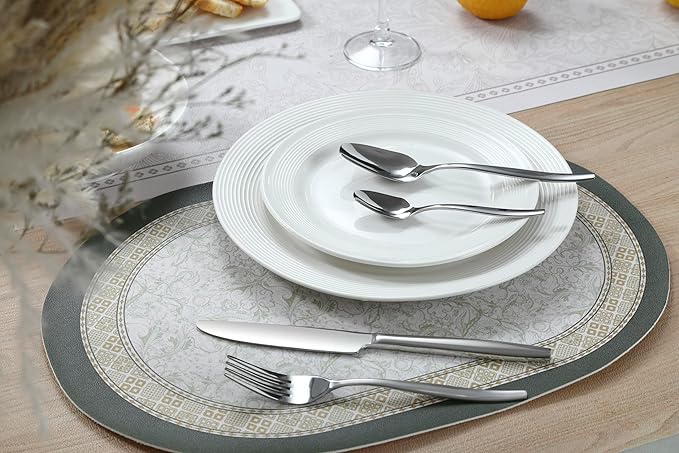 Silverware Set For 4, 20-Piece Flatware Set Cutlery Set,Premium Stainless Steel,Tableware Include Forks Knives Spoons for Kitchen, Home, Wedding, Party, Mirror Polished and Dishwasher Safe