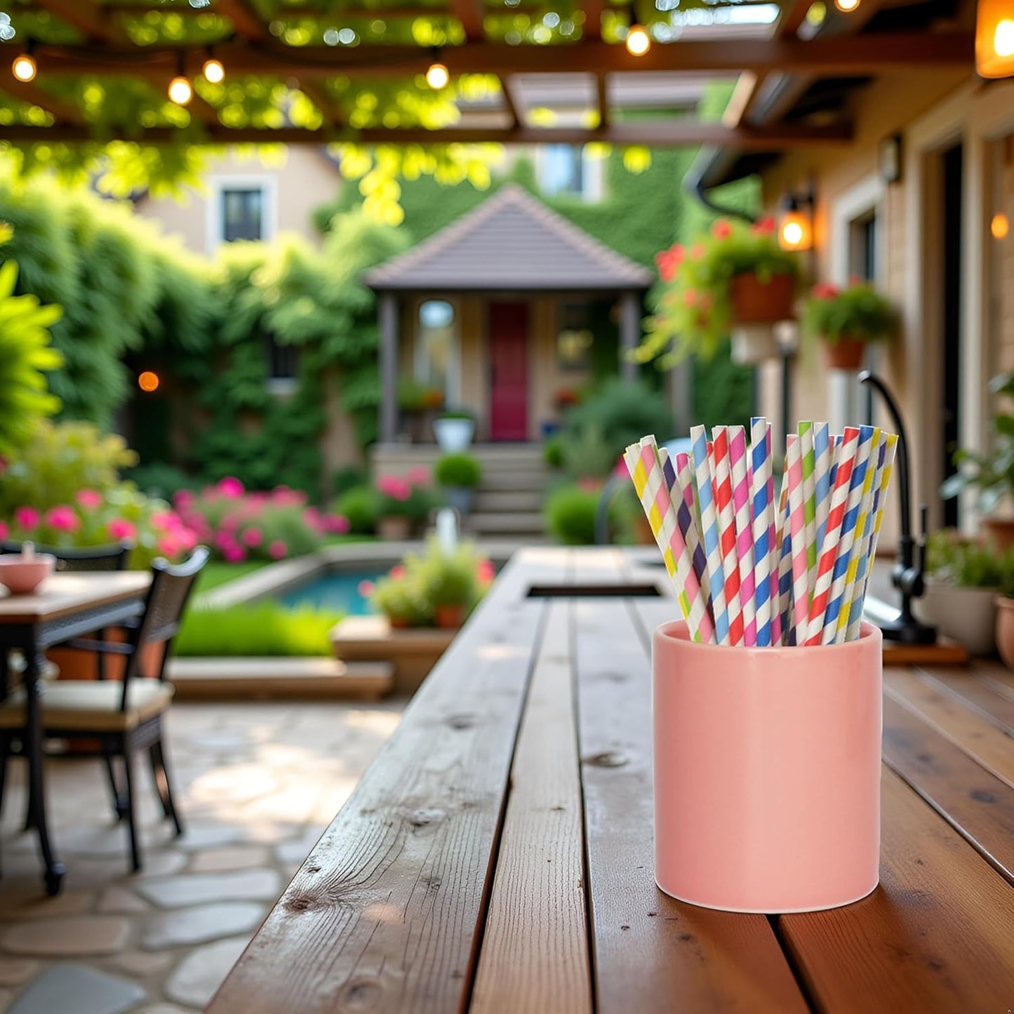 Utensils Holder,Caddy Cutlery Holder Silverware, Utensils Organizer Elegant Pink Porcelain, Spoon Holder for Party Tableware Holder for Kitchen Table, Cabinet