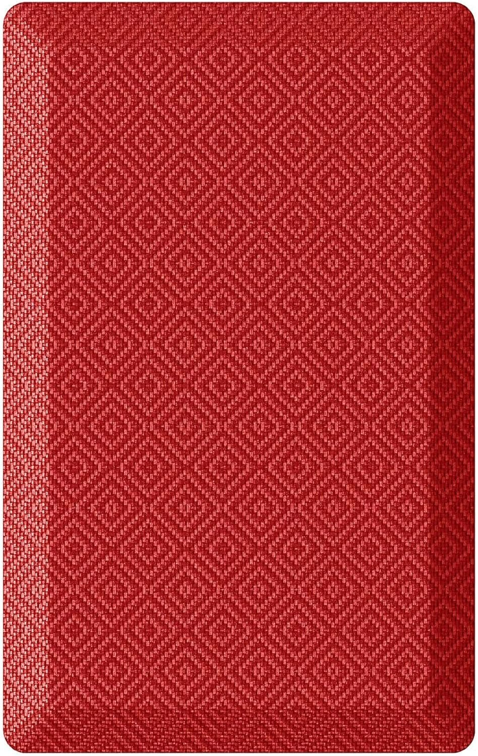 Ophanie Kitchen Mats for Floor, 3/4 Inch Thick Kitchen Rugs, 20''x32'' Anti Fatigue Standing Cushioned Mat, Waterproof,Comfort Ergonomic Mat for Office, Home, Sink, Red Non-Slip Bottom